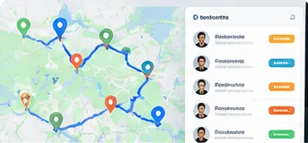 Užduočių koordinavimas žemėlapyje – iliustracinis maketas